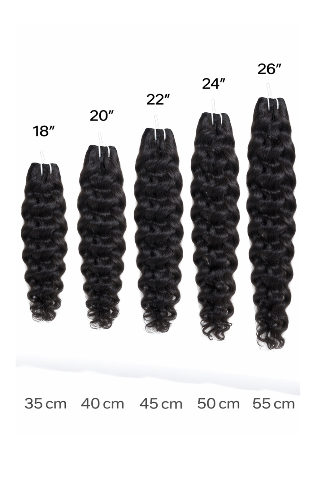 Extension Loose BW S / Cortina / 8" - 26" / 100G